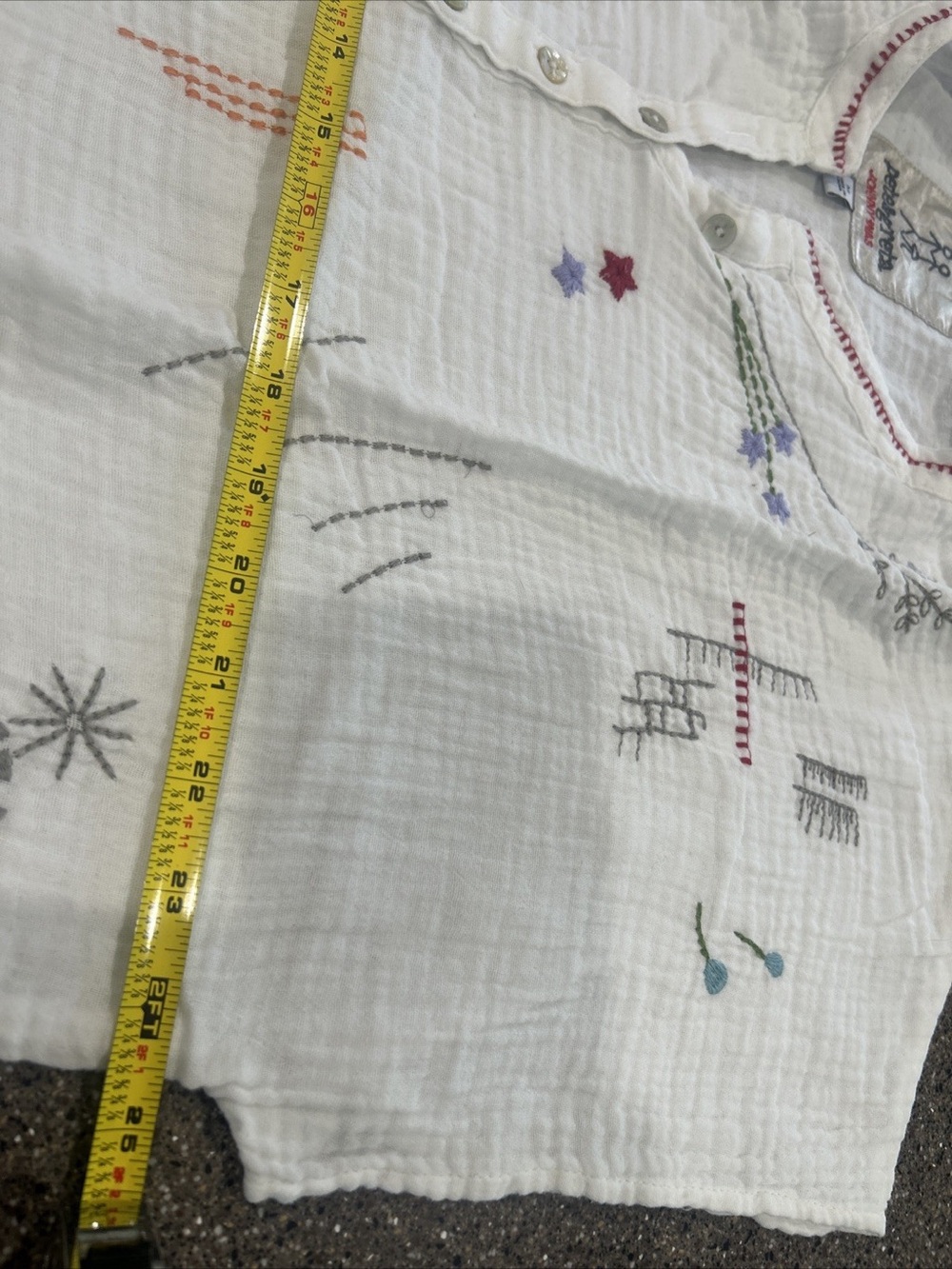 Johnny Was Pete & Greta Elettra Embroidered Boho Blouse - Picture 4 of 5